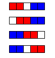 valid starting moves for strip with 5 squares