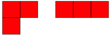 duas formas básicas de triominos